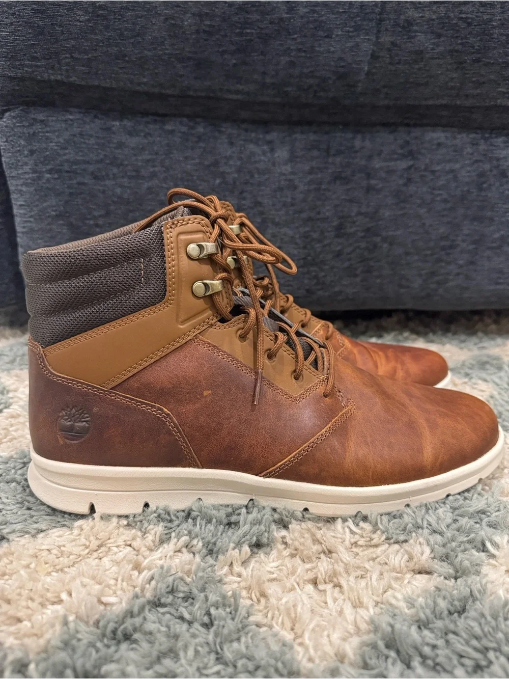Men’s Timberland Graydon brown leather sneaker boot size 11